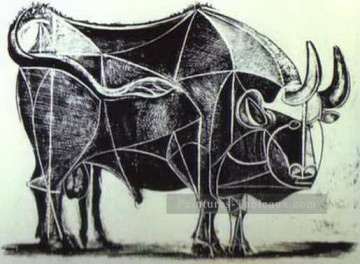 L’État bull IV 1945 cubiste Pablo Picasso Peinture à l'huile